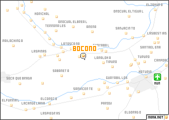 map of Boconó