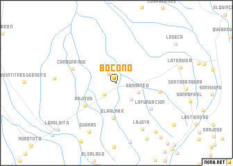 map of Boconó