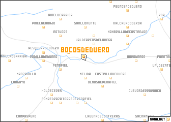 map of Bocos de Duero