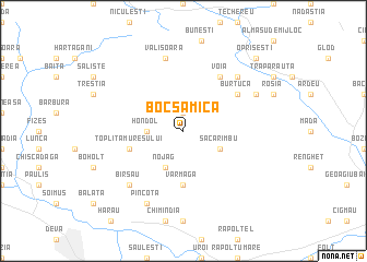 map of Bocşa Mică