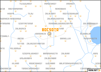 map of Bocsota