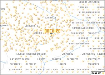 map of Bocuire