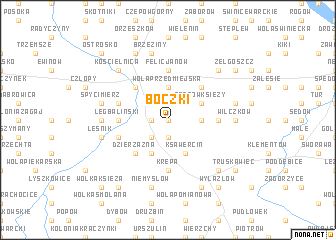 map of Boczki