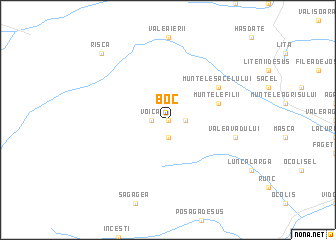 map of Boc