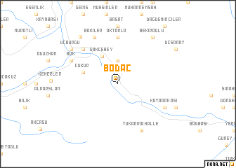 map of Bodaç