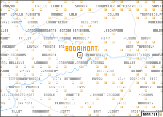 map of Bodaimont