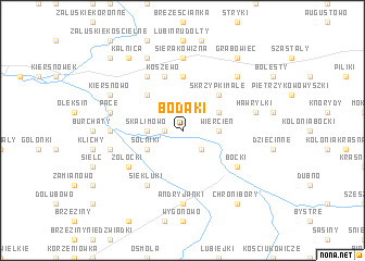 map of Bodaki