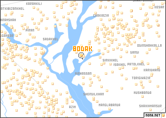 map of Bodāk
