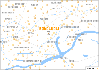 map of Bodalwāli