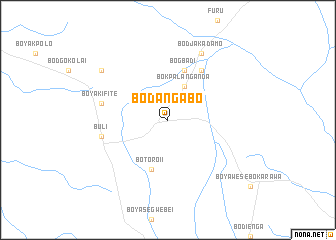 map of Bodangabo