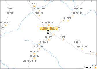 map of Bodangou