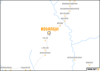 map of Bodangui