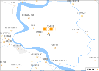 map of Bođani
