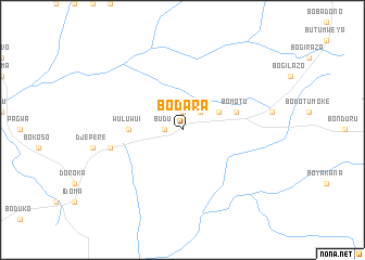 map of Bodara