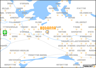 map of Bodarna