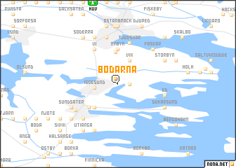 map of Bodarna