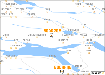 map of Bodarne