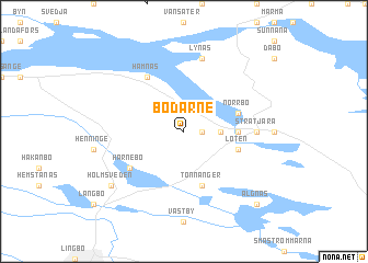 map of Bodarne