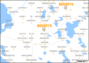 map of Bodaryd