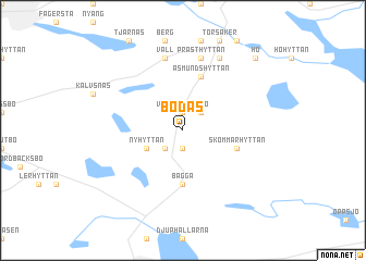 map of Bodås