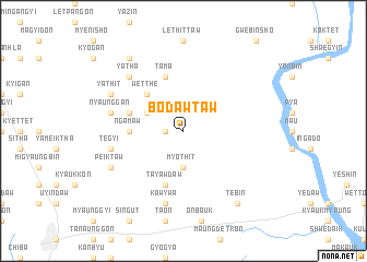 map of Bodawtaw