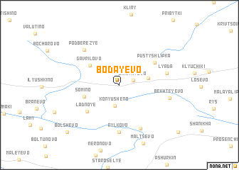 map of Bodayevo