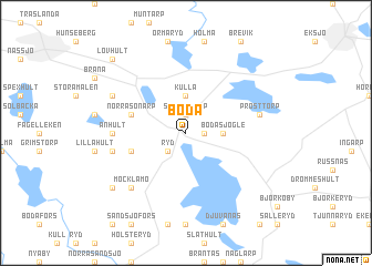 map of Boda