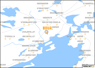 map of Boda