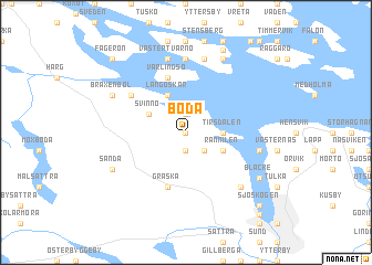 map of Boda