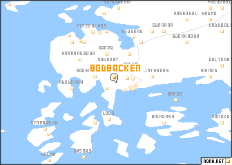 map of Bodbacken