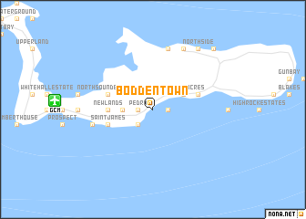 map of Bodden Town