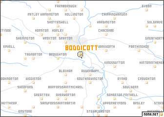 map of Boddicott