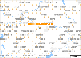 map of Böddinghausen