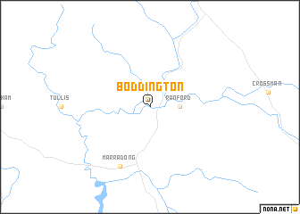 map of Boddington