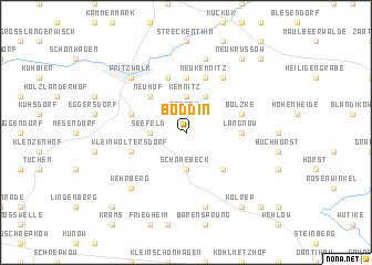 map of Boddin