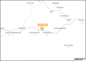 map of Bodea