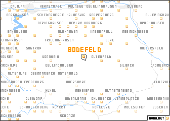 map of Bödefeld