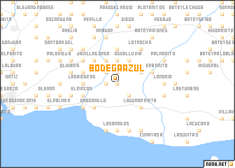 map of Bodega Azul