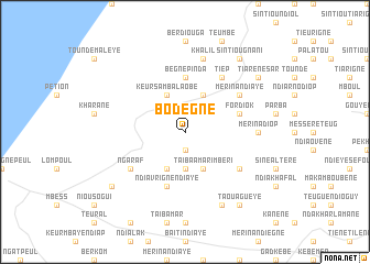 map of Bodègne