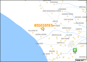 map of Bodegones