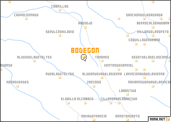 map of Bodegón