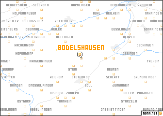 map of Bodelshausen