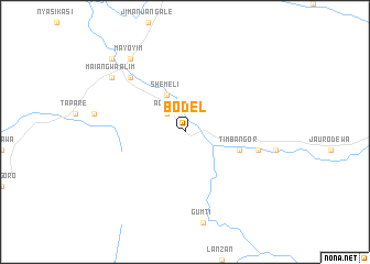 map of Bodel