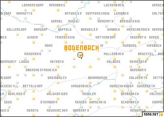 map of Bodenbach