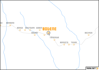 map of Bodéné