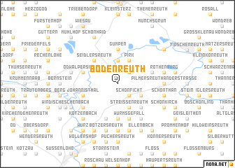 map of Bodenreuth