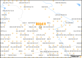 map of Boden