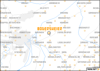 map of Bodersweier