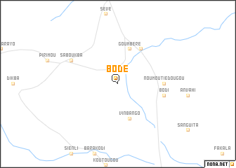 map of Bodé