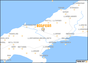 map of Bodfean